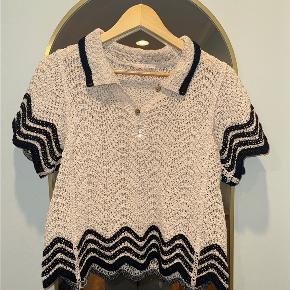 Solitaire Cream Knit Top